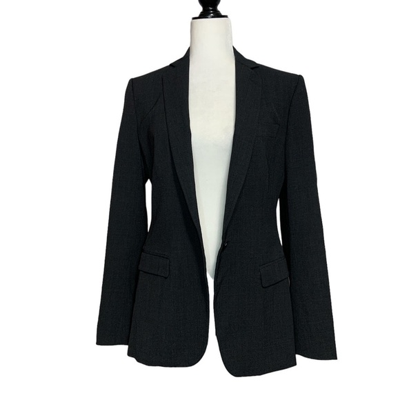 dolce & Gabbana Dark Gray Virgin Wool Blend Women Blazer - Picture 2 of 15